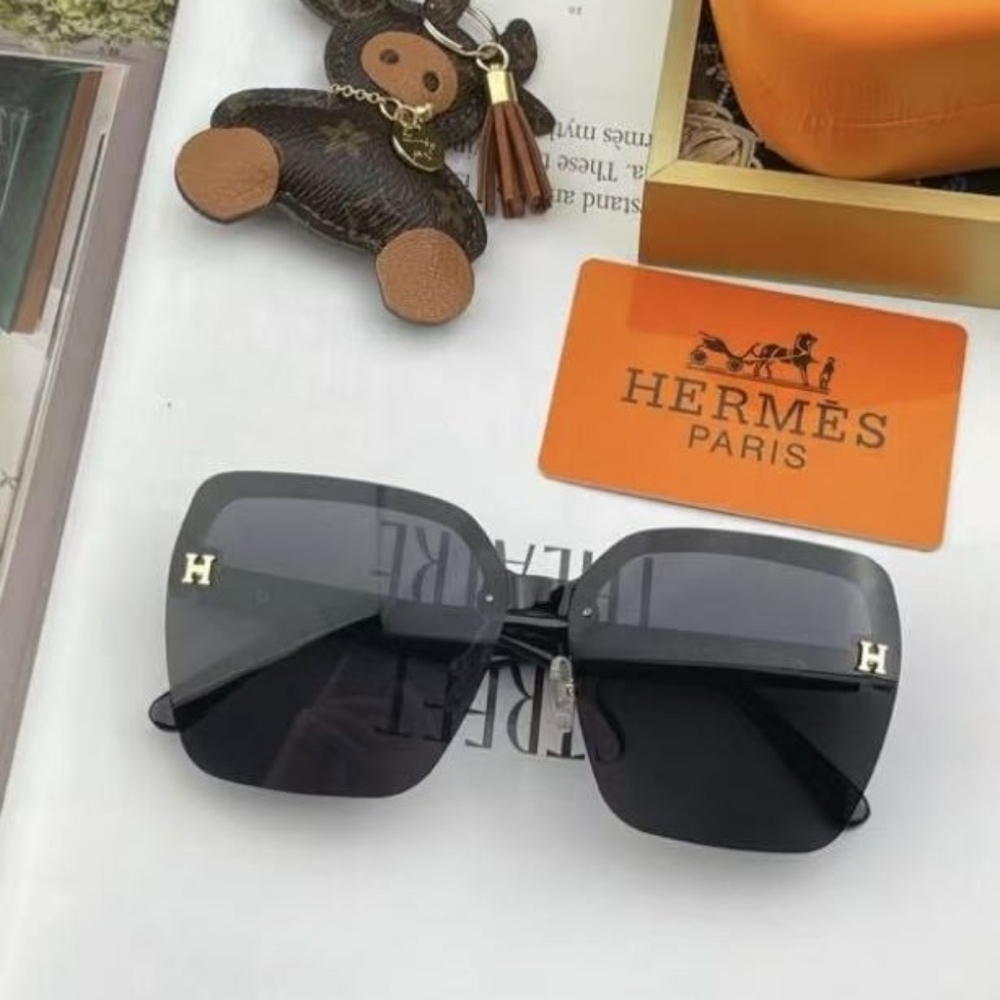 Hermès Square Rimless Sunglasses